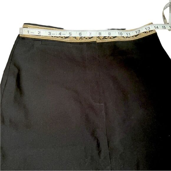 atmosphere Black Front Zipper Pencil Skirt Sz 10 - Picture 7 of 13